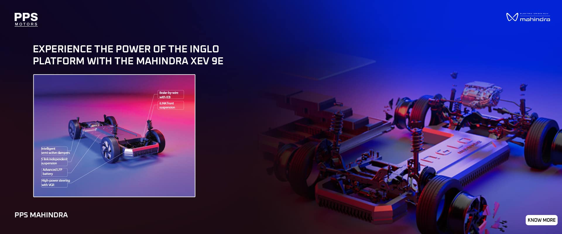 Experience the power of the INGLO Platform with the Mahindra XEV 9E