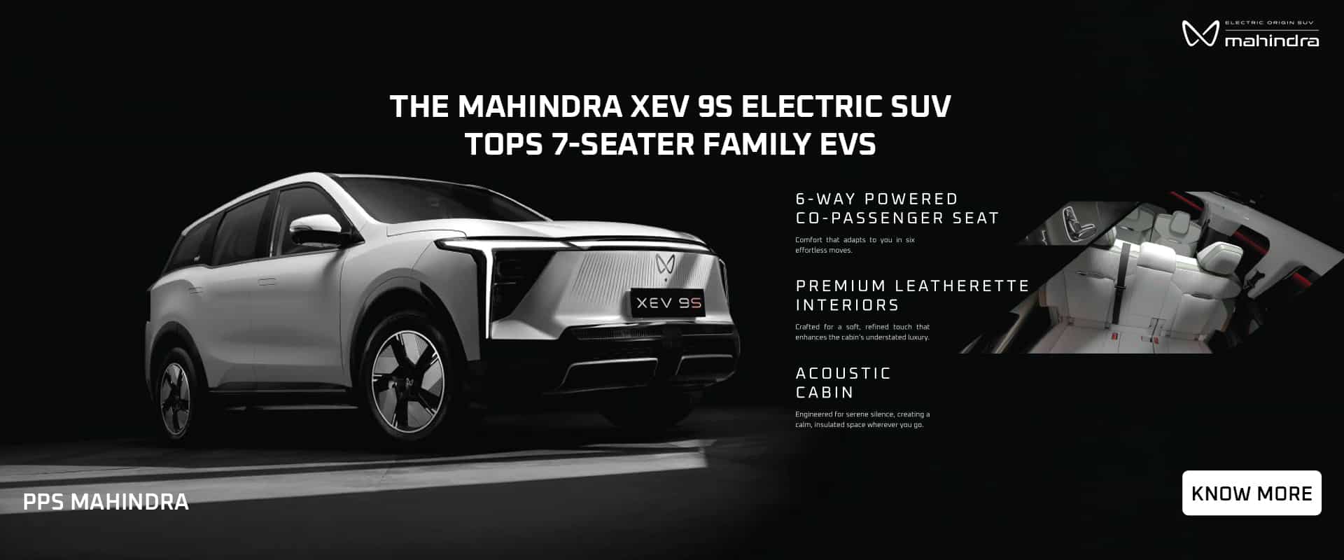 The Mahindra XEV 9S Electric SUV Tops 7‑Seater Family EVs